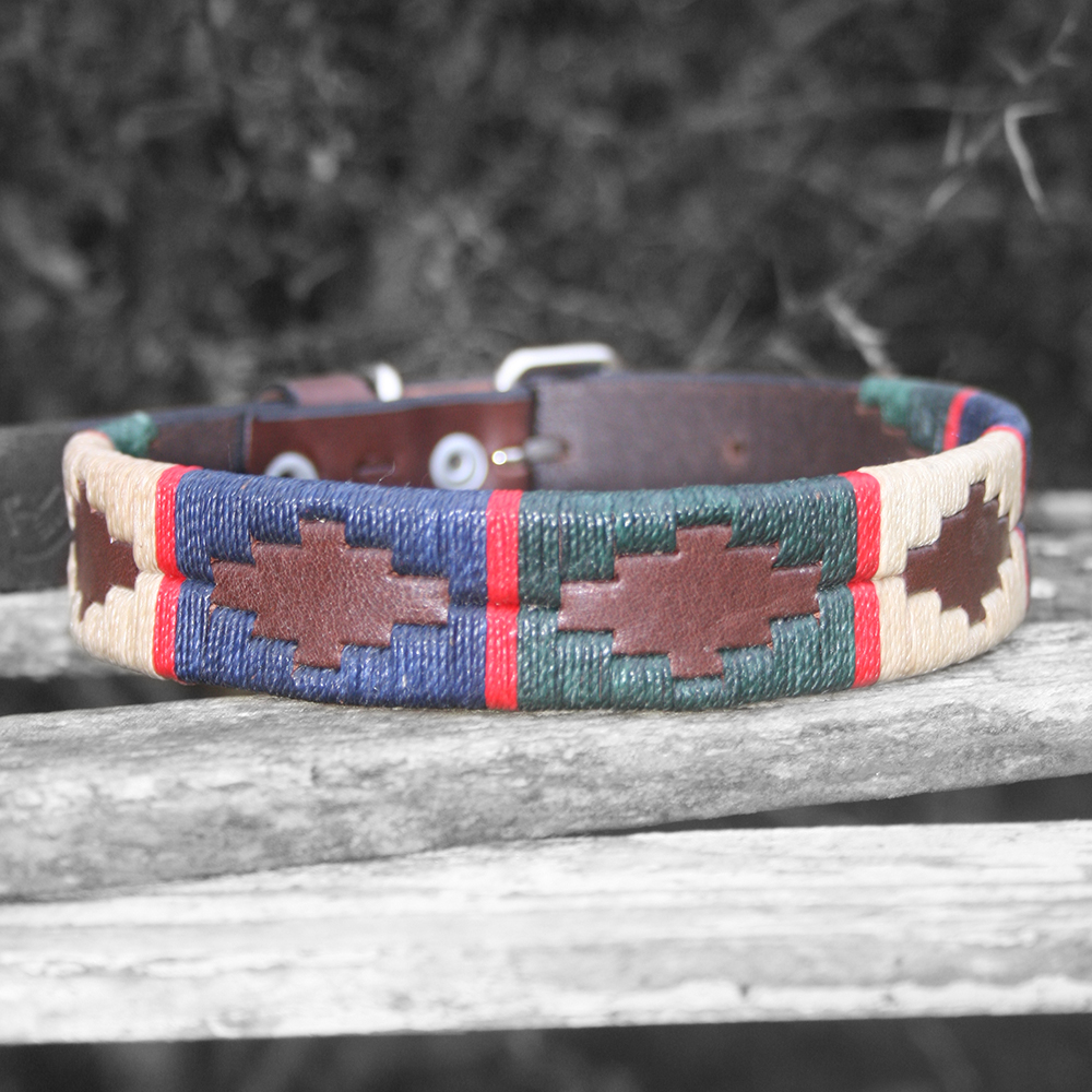 Polo Dog Collar 2.5cms Large XXLarge Polka Dot Pie