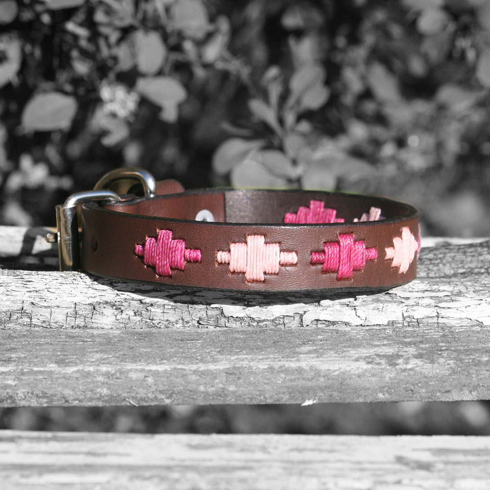 pink diamond dog collar